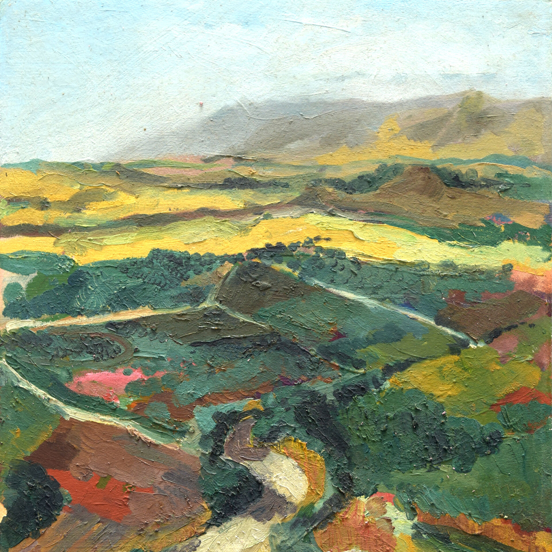 Eine gemalte Landschaft von Jaakov Blumas