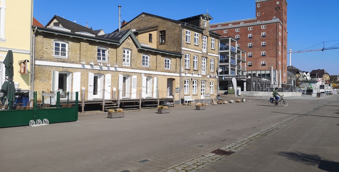 Kappeln Hafen mit Unterkunft-Möglichkeiten.