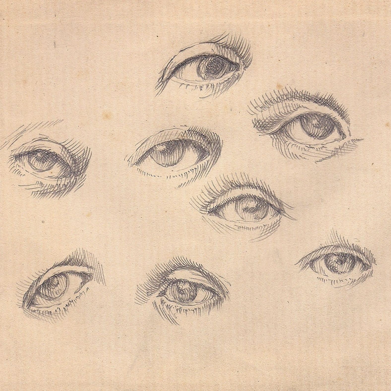 Augen Bleistift-Zeichnung