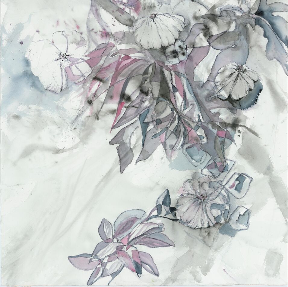 Ein experimentelles Aquarell von Kerstin Mempel.
