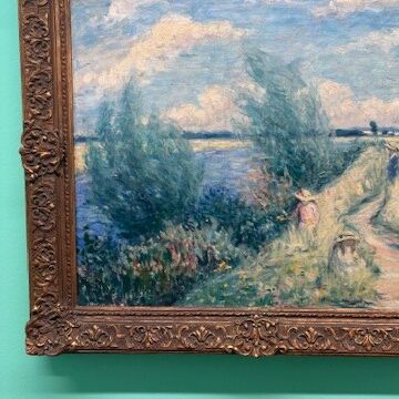 Ausschnitt aus dem impressionistischen Bild von Maria Slavona, 1911, Besitz des Van der Heydt Museums Wuppertal