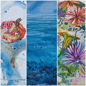 verschiedene Aquarell-Techniken von Kerstin Mempel