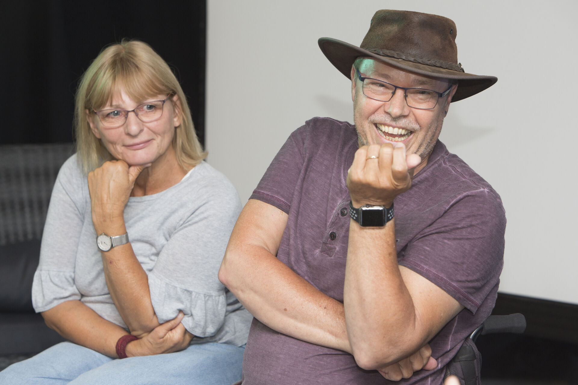 Die Abbildung zeigt ein Porträtfoto von Horst Rosenberger mit seiner Frau.