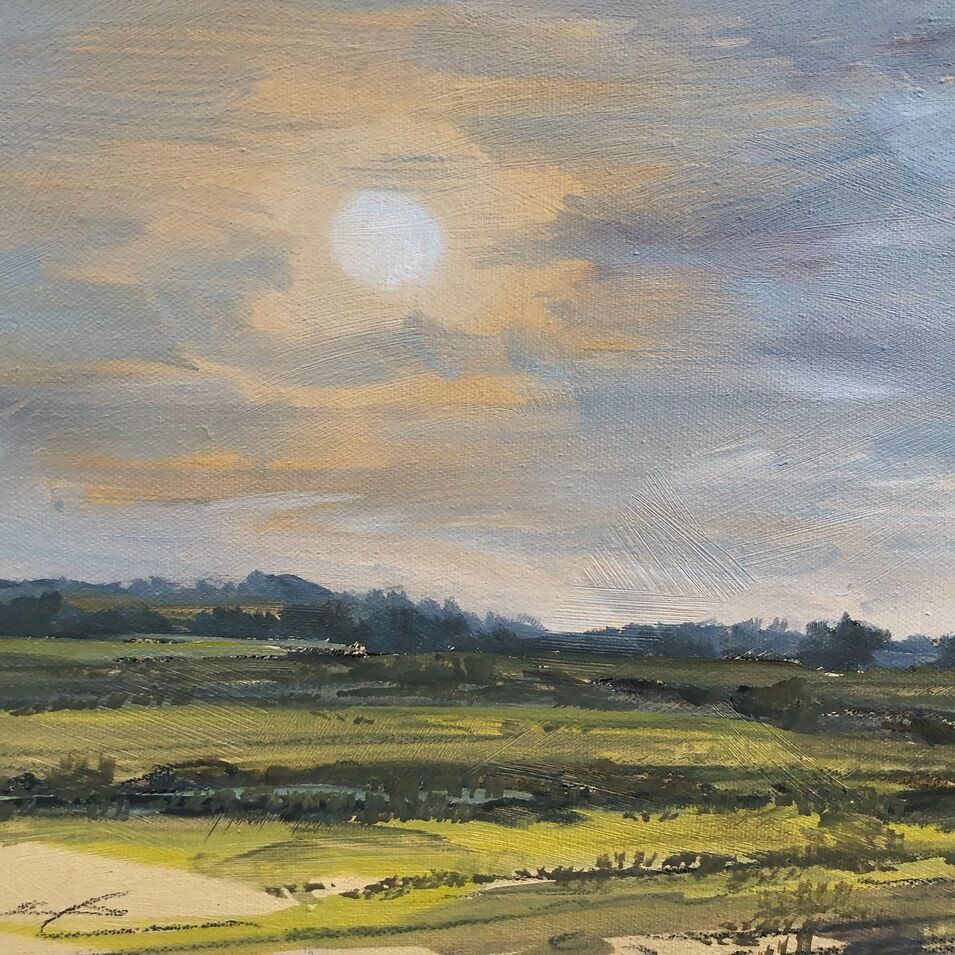 Ölgemälde einer schleswig-holsteinischen Landschaft von Phillipp Hiller, 2022