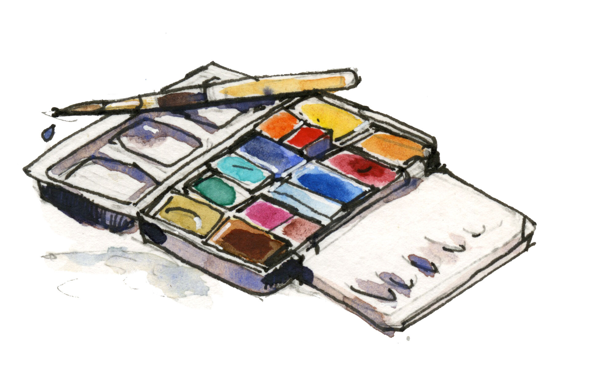 Farbkasten Aquarellkasten