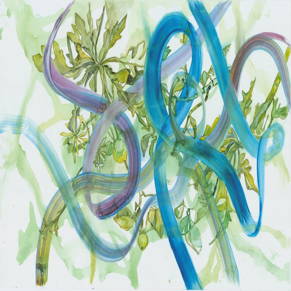 Ein experimentelles Aquarell von Kerstin Mempel.