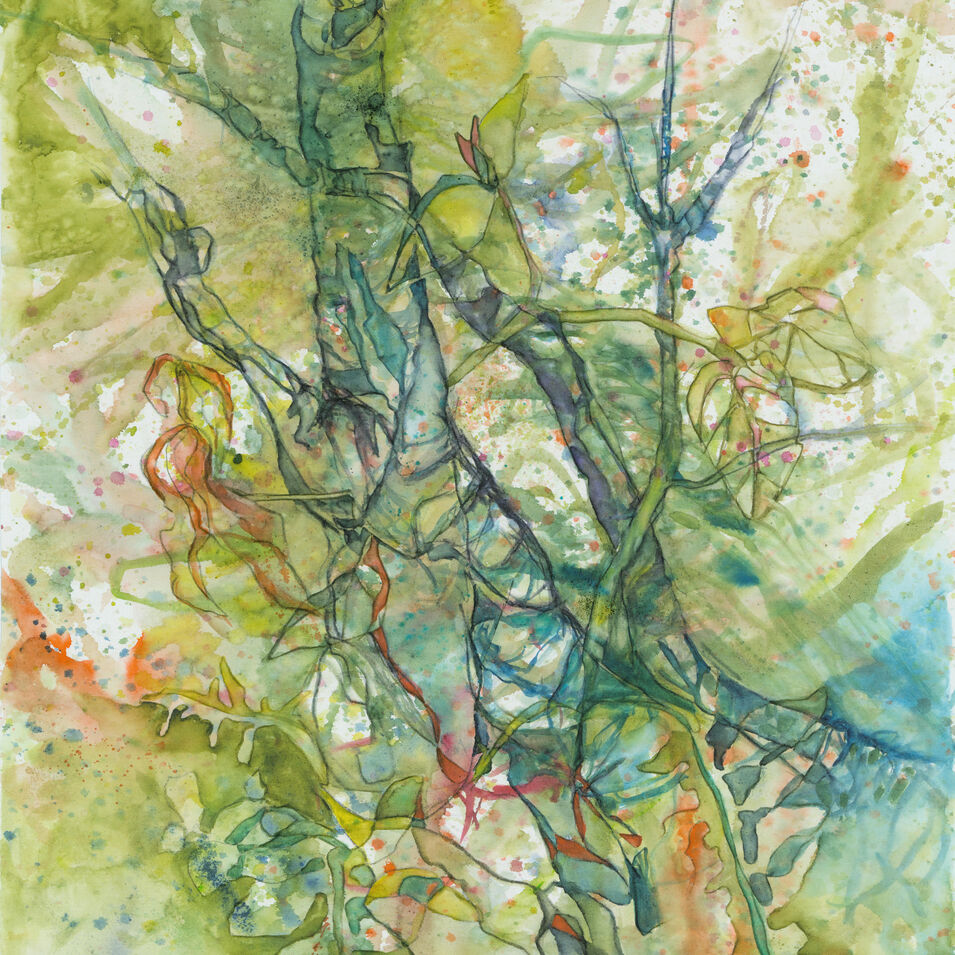 Ein experimentelles Aquarell von Kerstin Mempel.