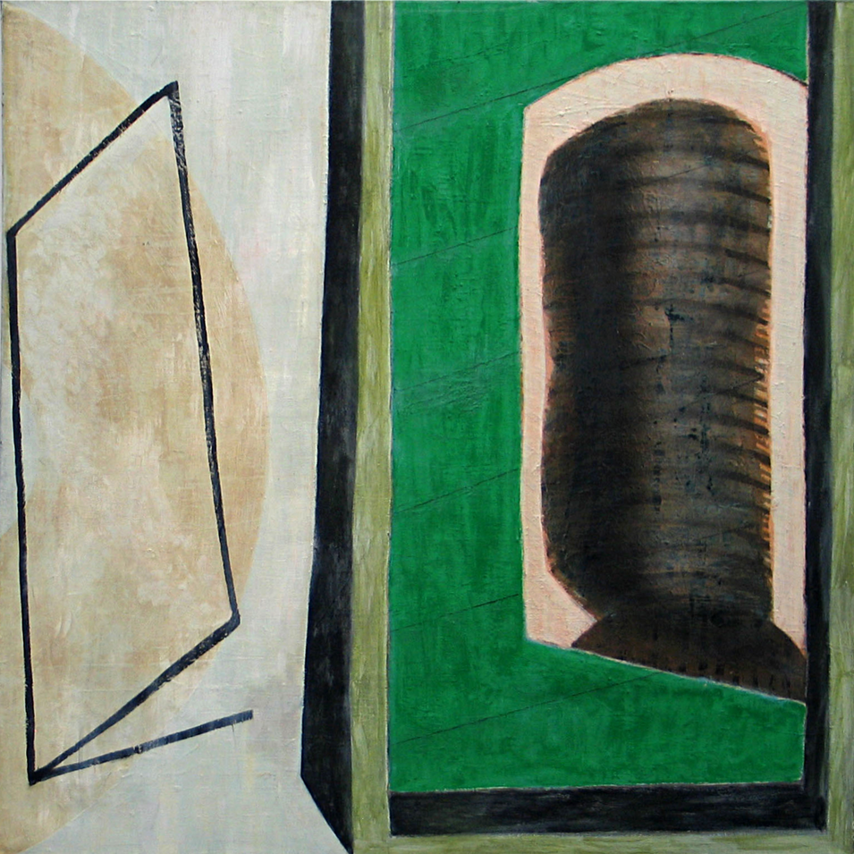 Eine abstrakte Malerei gemalt von Jaakov Blumas.